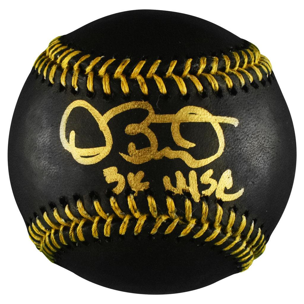 Dave Stewart Signed 3x WSC Inscription Rawlings Official MLB Black & Gold Baseball (JSA)