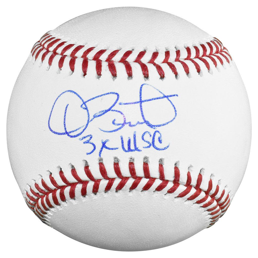 Dave Stewart Signed 3x WSC Inscription Rawlings Official Major League Baseball (JSA)