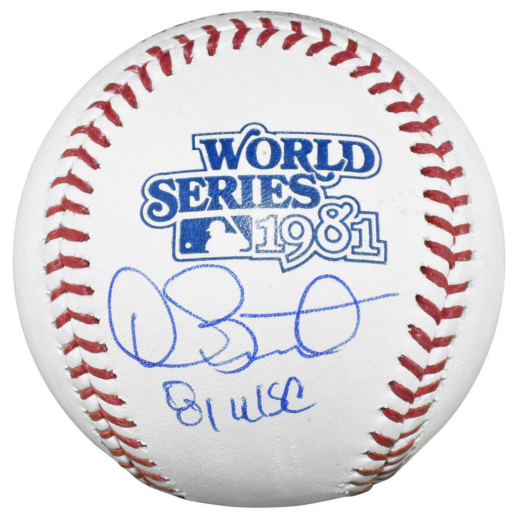 Dave Stewart Signed 81 WSC Inscription Rawlings Official MLB 1981 World Series Baseball (JSA)
