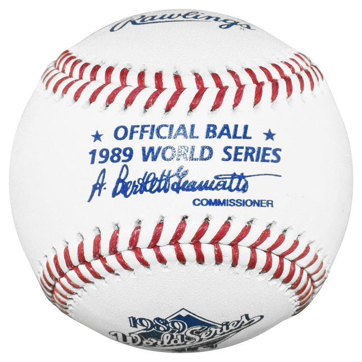 Dave Stewart Signed 89 WS MVP Inscription Rawlings Official MLB 1989 World Series Baseball (JSA)