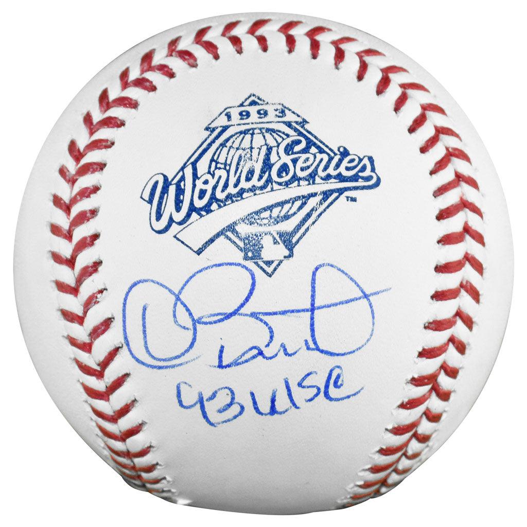 Dave Stewart Signed 93 WSC Inscription Rawlings Official MLB 1993 World Series Baseball (JSA)