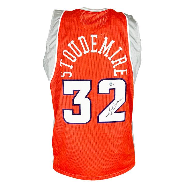 Amar'e Stoudemire Signed Phoenix Orange Basketball Jersey (Beckett)