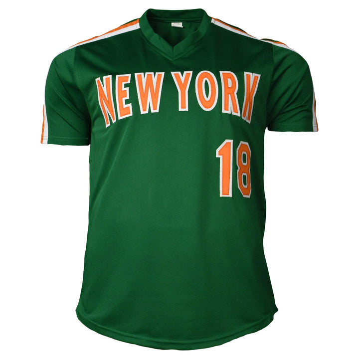 Darryl Strawberry Signed New York St. Patricks Day Jersey Silver Ink  (JSA)
