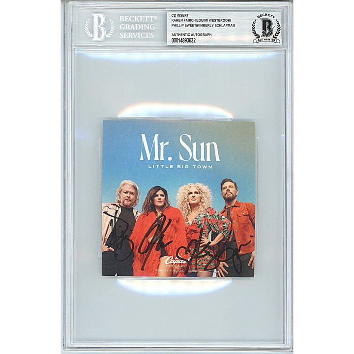 Little Big Town Signed CD Mr Sun Country Album Cover Insert Beckett Authentic Auto Slab