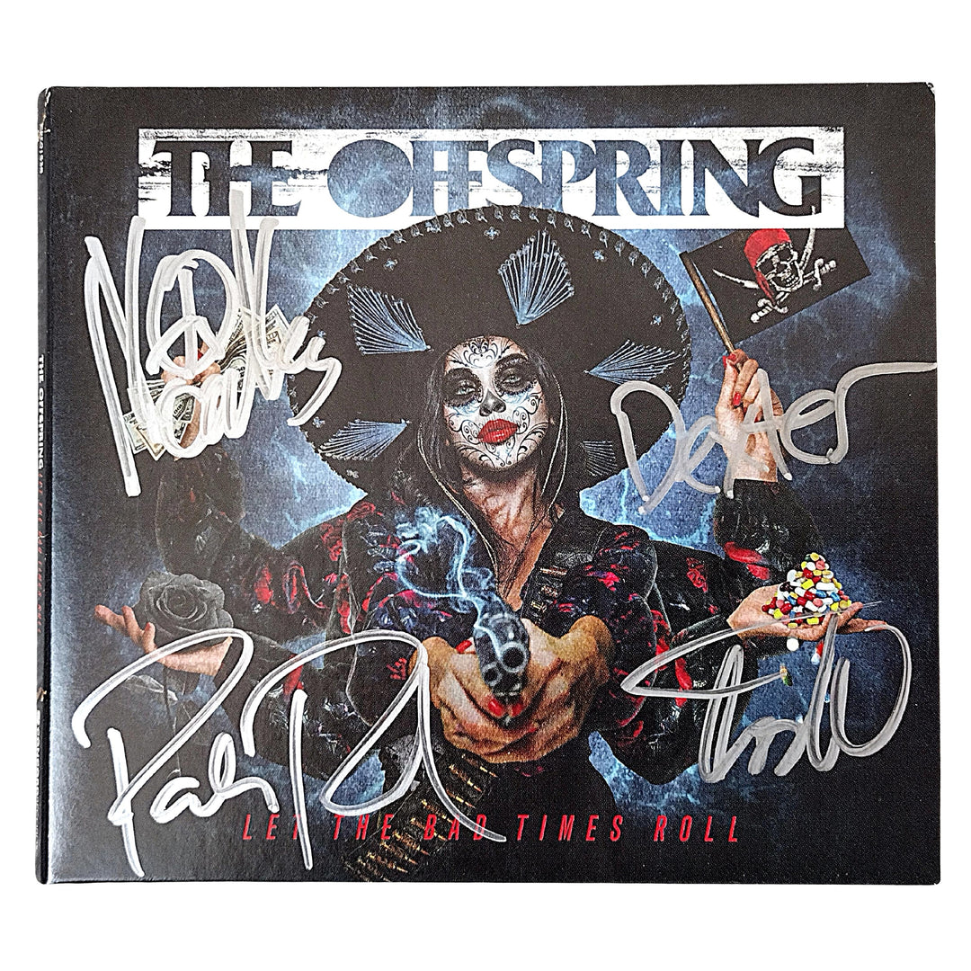 The Offspring Signed Let The Bad Times Roll CD Cover Beckett Certified Authentic