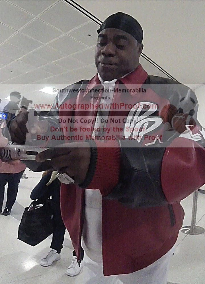 Hollywood- Autographed- Tracy Morgan Signing Pyle Microphone Proof Photo Beckett Authentic Auto COA