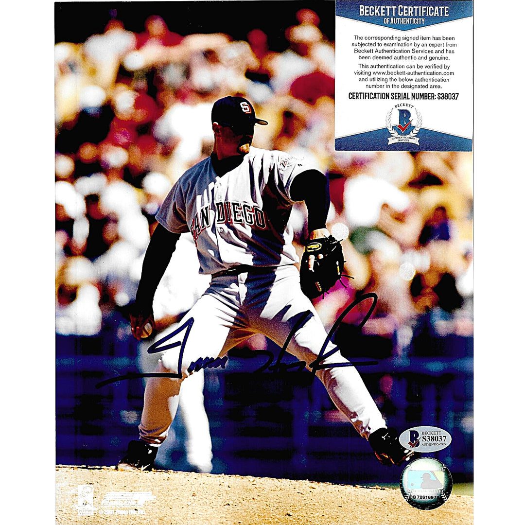 Trevor Hoffman Signed San Diego Padres 8x10 Photo Beckett Authentic Auto COA