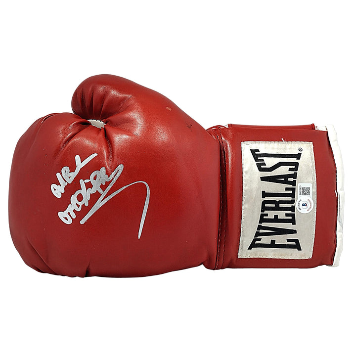 Cool Vince Phillips Autographed Everlast Red Boxing Glove Proof Photo Beckett Authentic