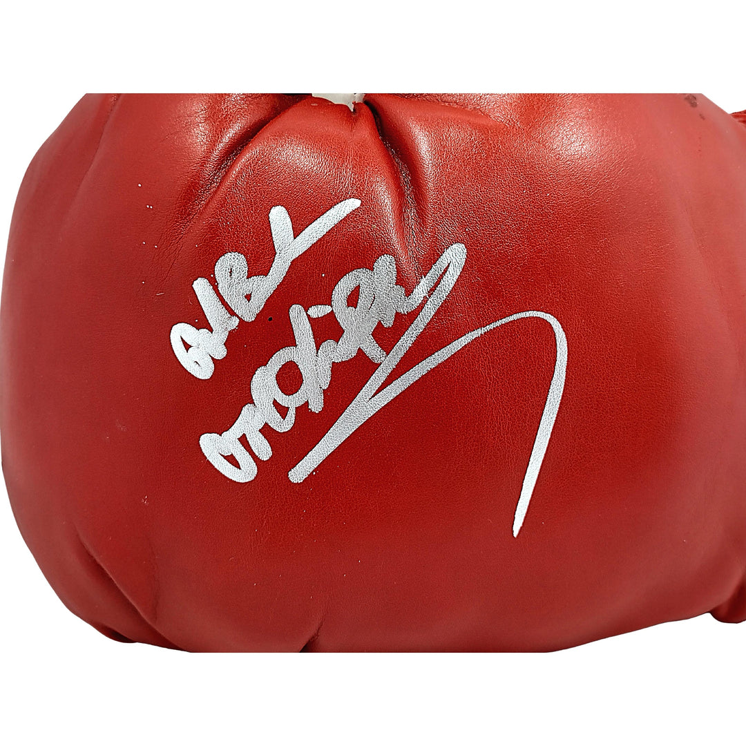 Cool Vince Phillips Autographed Everlast Red Boxing Glove Proof Photo Beckett Authentic