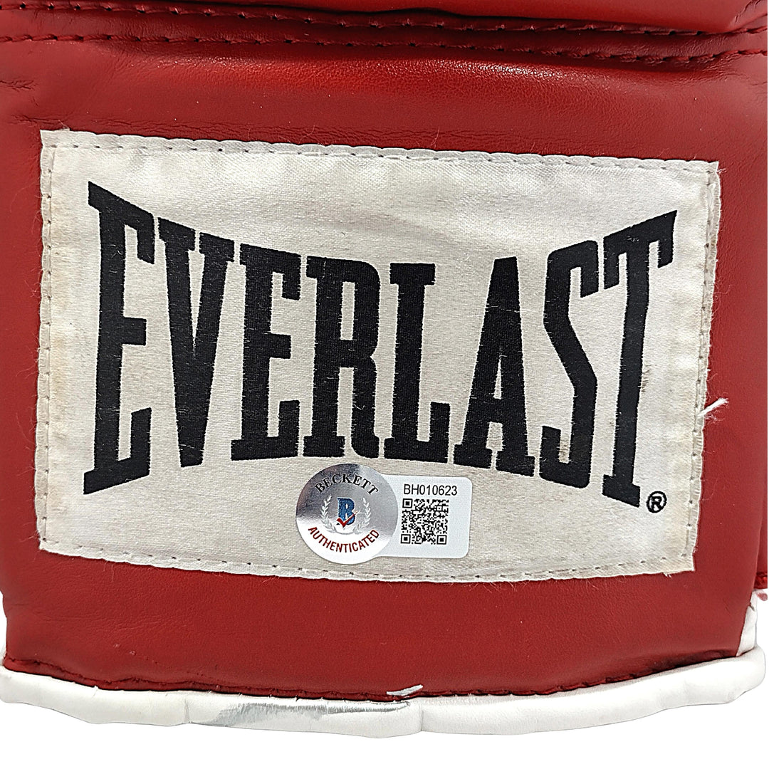Cool Vince Phillips Autographed Everlast Red Boxing Glove Proof Photo Beckett Authentic