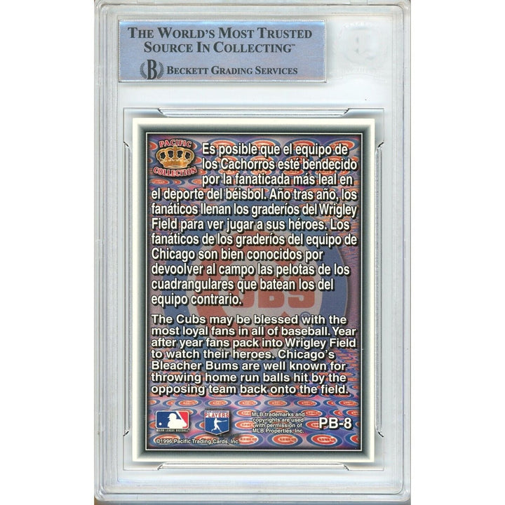 Billy Williams Chicago Cubs Signed Pacific Prism Logo Baseball Card BAS Auth Auto Slab