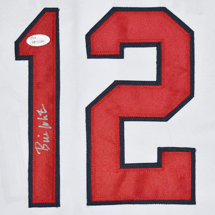 Bill White Signed St. Louis Pro White baseball Jersey (JSA)