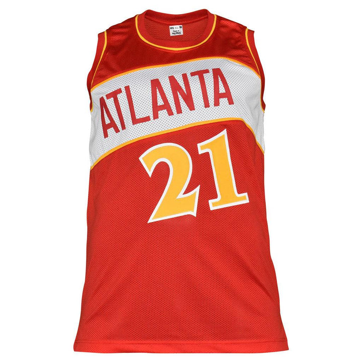 Dominique Wilkins Signed Atlanta Pro Red Basketball Jersey (JSA)