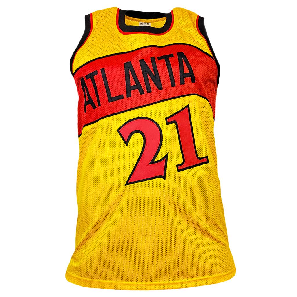 Dominique Wilkins Signed Atlanta Yellow Basketball Jersey (JSA)