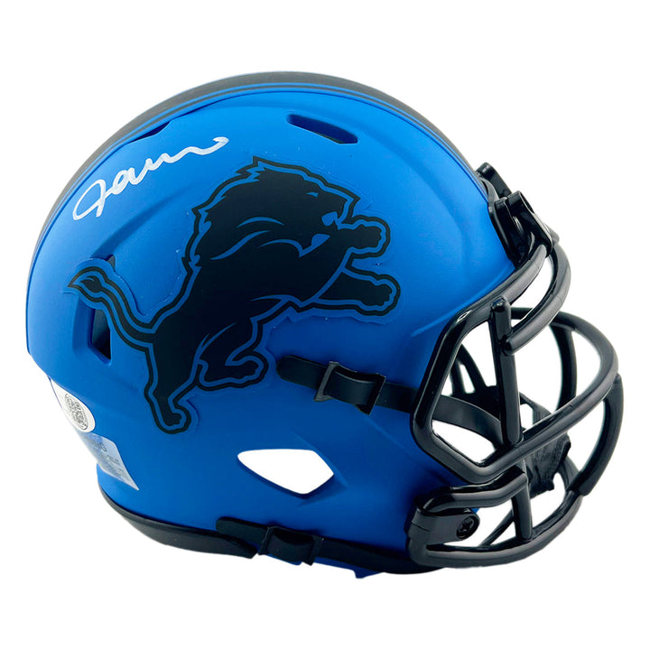 Jameson Williams Signed Detroit Lions Rave Mini Football Helmet (JSA)