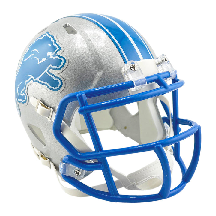 Jameson Williams Signed Detroit Lions Speed Mini Football Helmet Black Ink (JSA)