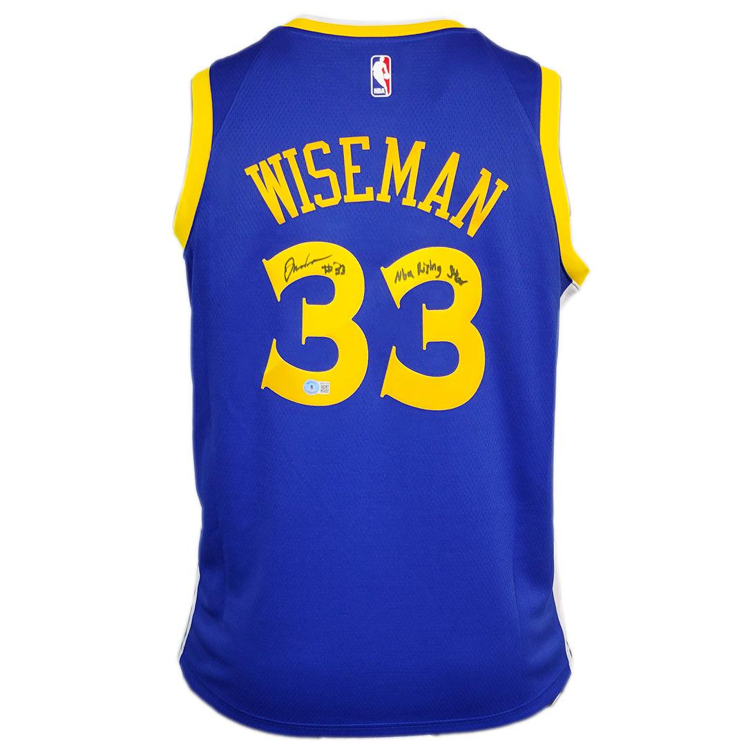 James Wiseman Signed NBA Rising Star Inscription Warriors Nike Jersey (Beckett)