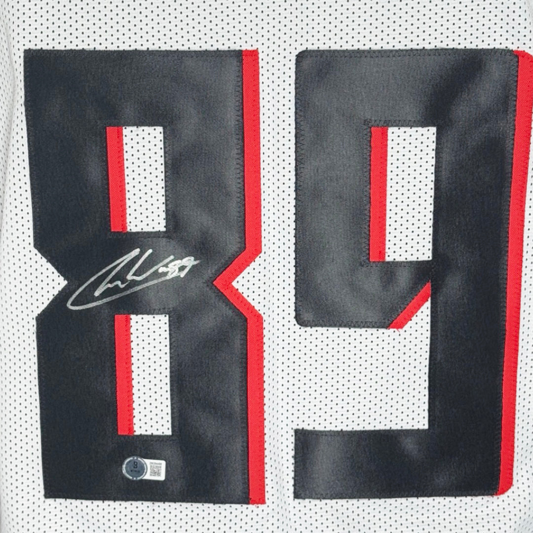 Charlie Woerner Signed Atlanta White Football Jersey (Beckett)