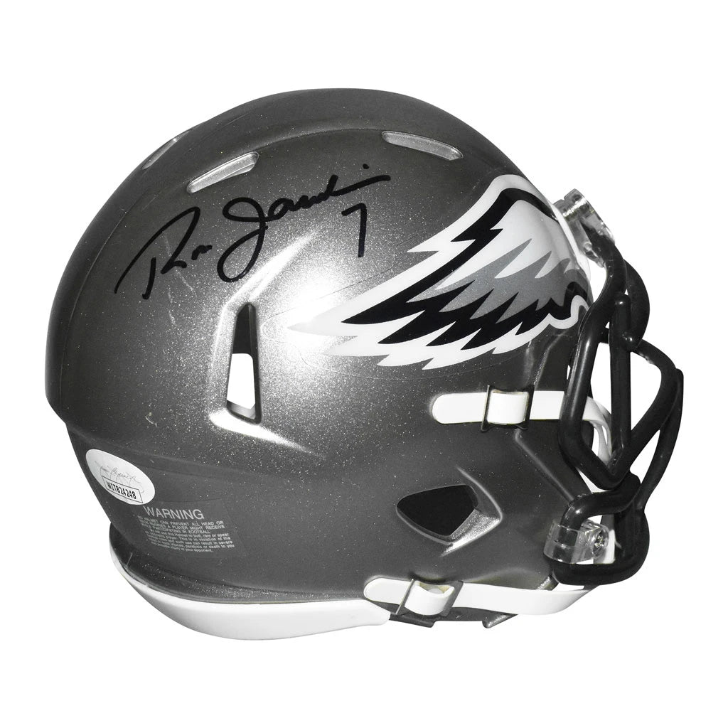 Ron Jaworski Signed Philadelphia Eagles Flash Speed Mini Football Helmet (JSA) Image 2