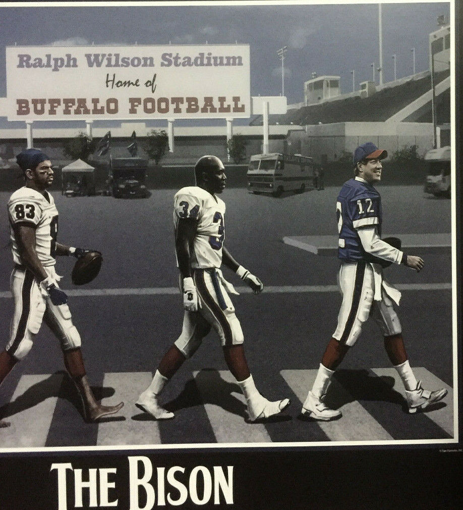 Buffalo Bills 16x20 framed Bison photo Jim Kelly Bruce Smith Thurman T –  CollectibleXchange