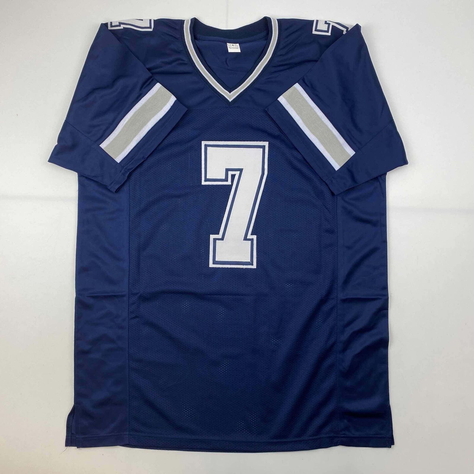 Trevon Diggs Signed Dallas Blue Rookie Number Football Jersey (JSA)