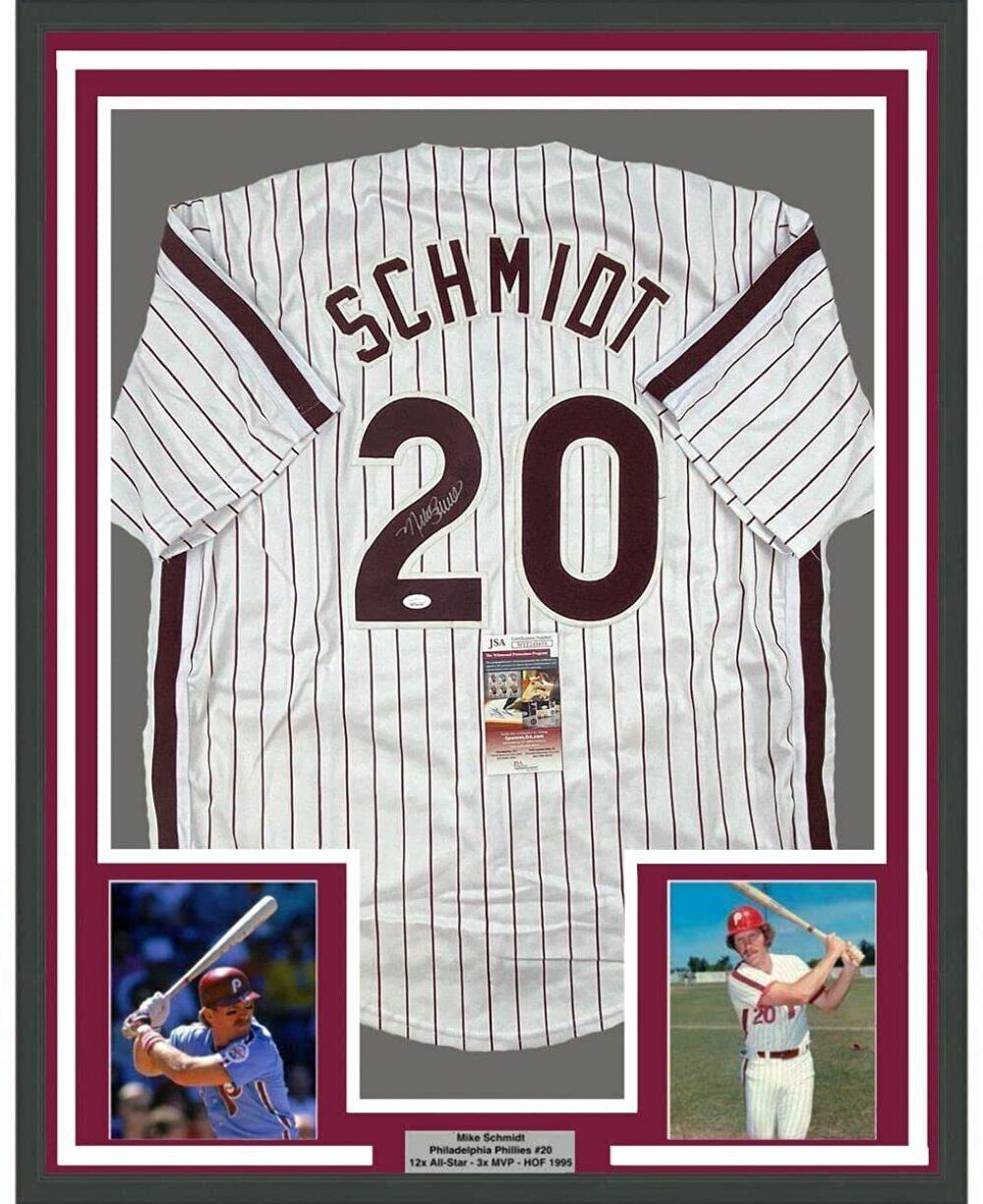 Mike Schmidt Signed Philadelphia Phillies Jersey JSA and MLB