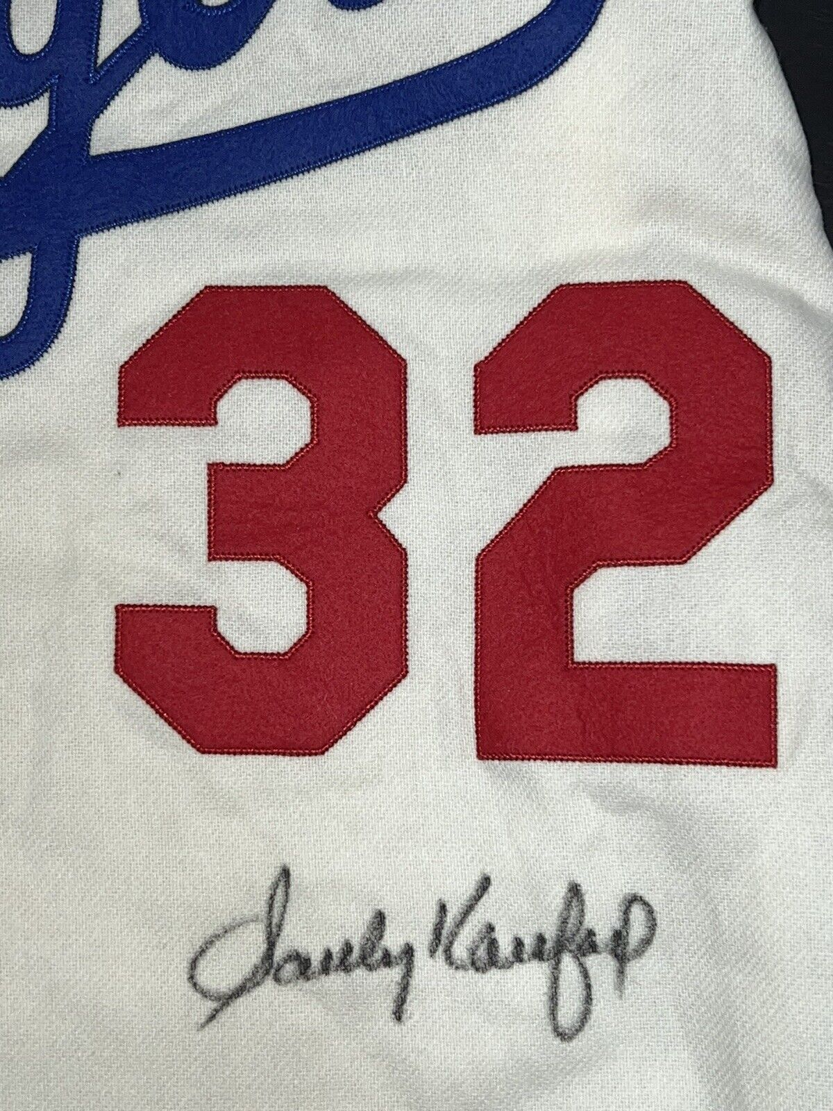 Sandy Koufax Signed Autograph Mitchell & Ness Jersey Dodgers 1955