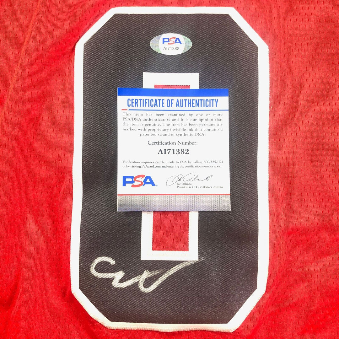 Coby White Signed Jersey PSA/DNA Chicago Bulls Autographed Image 2