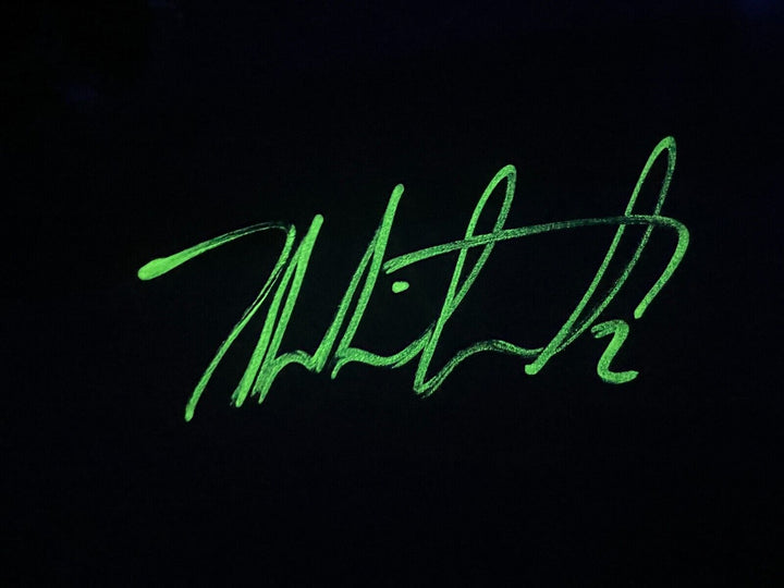 Zach Whitecloud Vegas Golden Knights Glow in the Dark Signed 11x14 Photo IGM COA Image 5