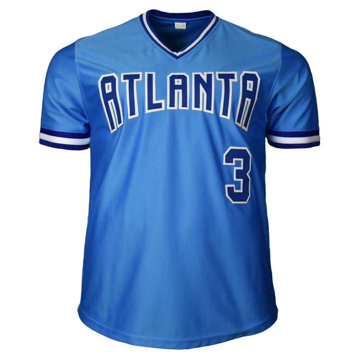 Dale Murphy Signed Atlanta Light Blue Baseball Jersey (JSA) Image 3