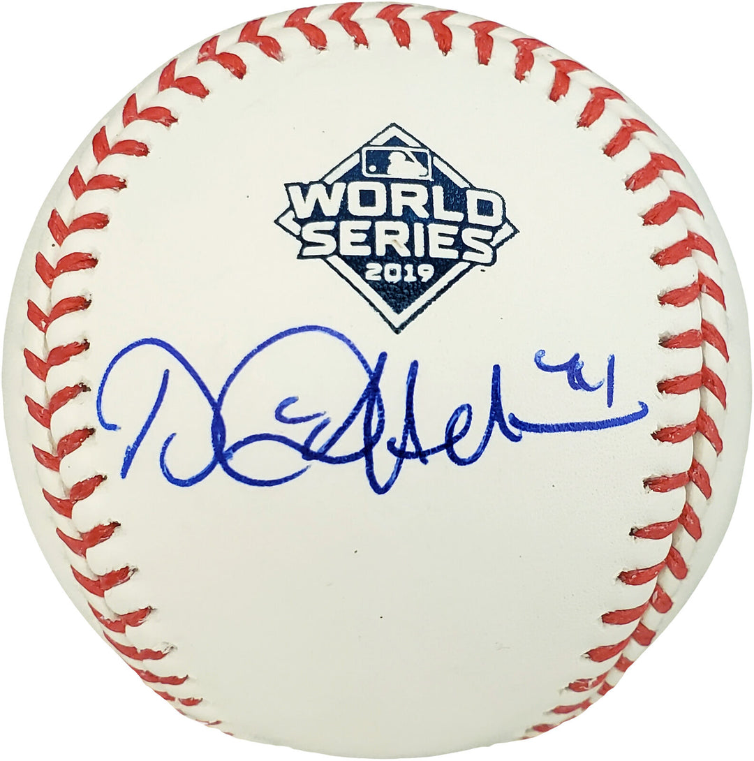 DANIEL HUDSON AUTOGRAPHED SIGNED 2019 WS MLB BASEBALL NATIONALS BECKETT 179015 Image 1