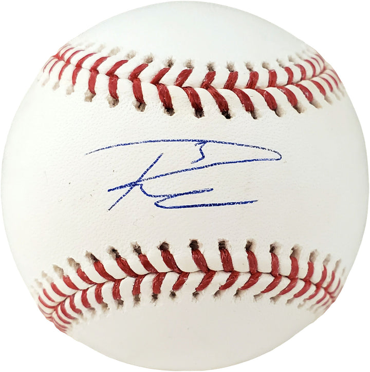 RUSSELL WILSON AUTOGRAPHED OFFICIAL MLB BASEBALL SEATTLE SEAHAWKS RW HOLO 179104 Image 1