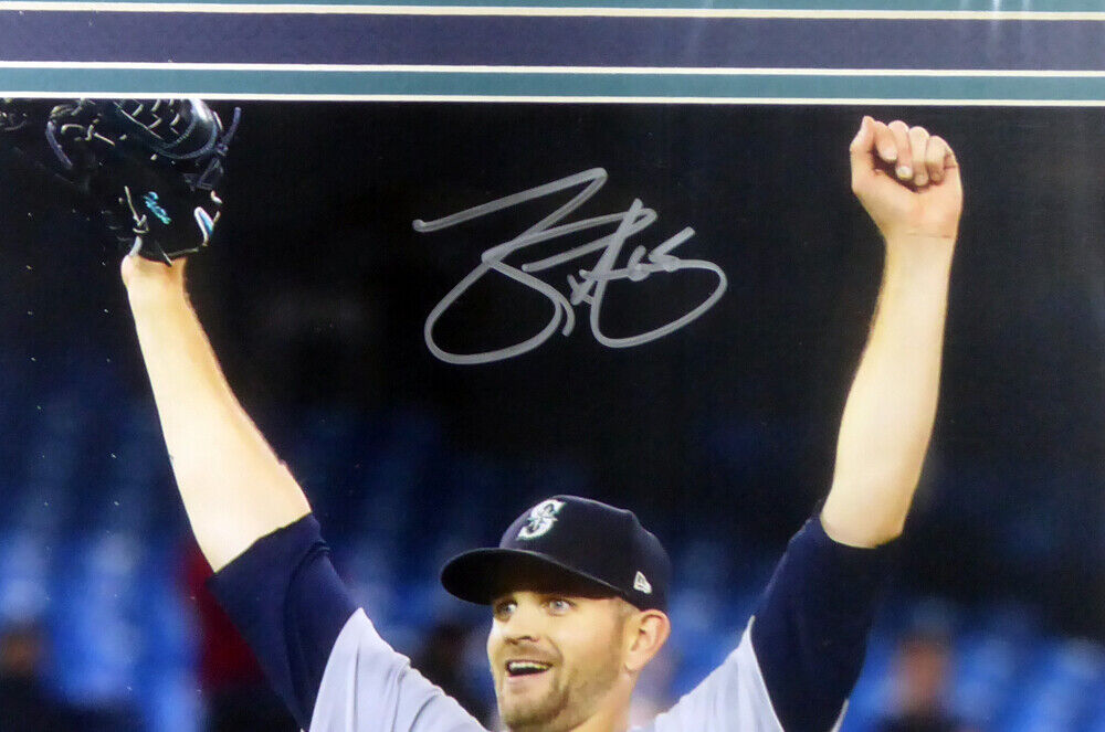 JAMES PAXTON AUTOGRAPHED FRAMED 16X20 PHOTO MARINERS NO HITTER MCS HOLO 135254 Image 2