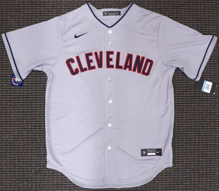 INDIANS SHANE BIEBER AUTOGRAPHED GRAY NIKE JERSEY SIZE M GO TRIBE BECKETT 187727 Image 4