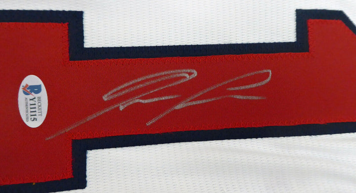 BRAVES RONALD ACUNA JR. AUTOGRAPHED NIKE WHITE JERSEY SIZE XL BECKETT 181845 Image 3