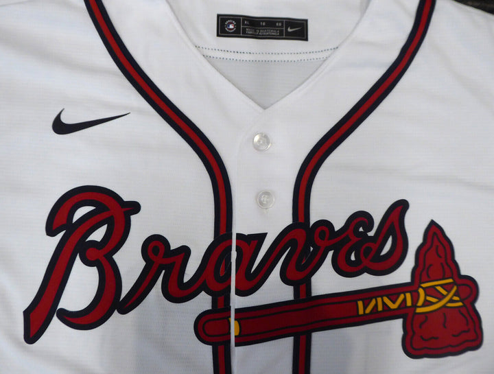 BRAVES RONALD ACUNA JR. AUTOGRAPHED NIKE WHITE JERSEY SIZE XL BECKETT 181845 Image 5
