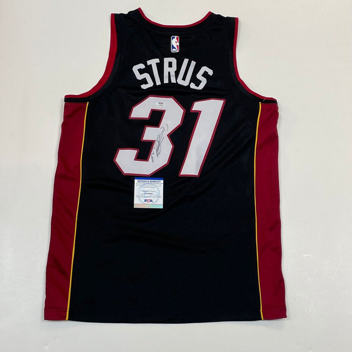 Max Strus signed jersey PSA/DNA Miami Heat Autographed Image 1