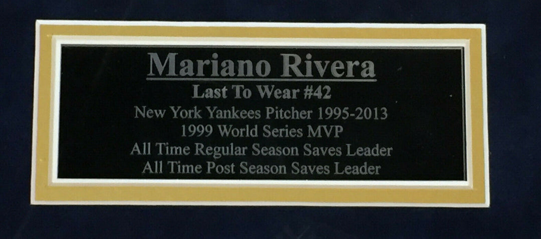 Mariano Rivera Signed photo 1999 World Series baseball framed steiner Coa causi Image 6