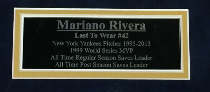 Mariano Rivera Signed photo 1999 World Series baseball framed steiner Coa causi Image 6