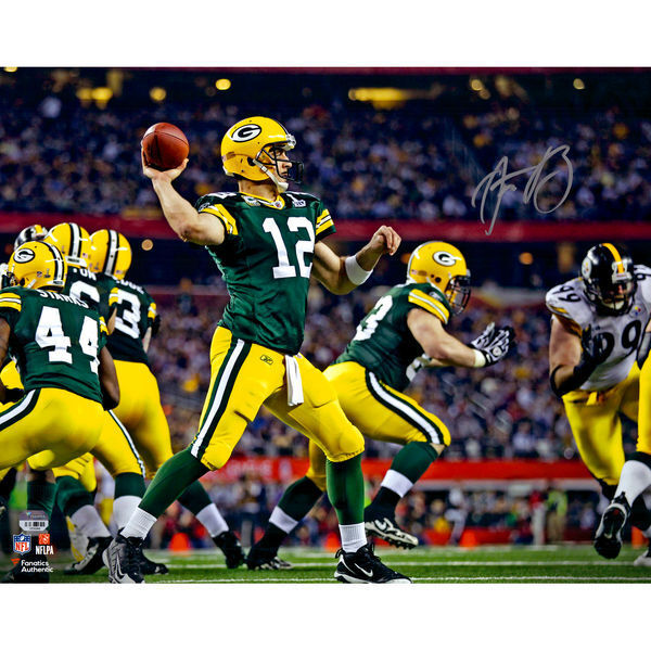 Aaron Rodgers Signed SB XLV 16x Framed Fanatics Packers Autograph Green Bay Image 1