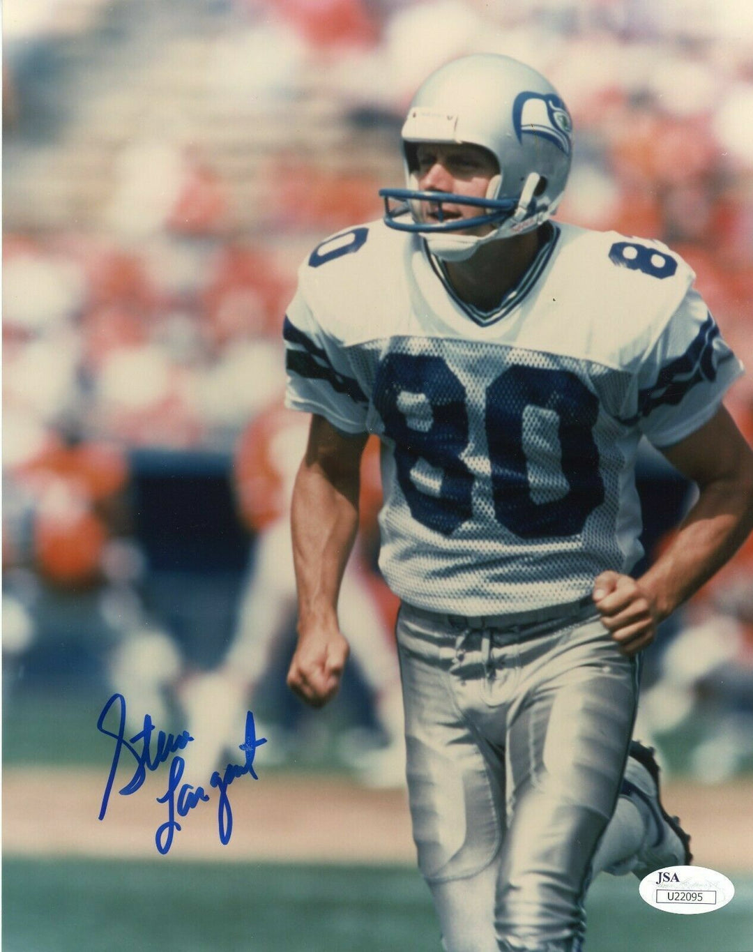 Steve Largent Signed 8x10 JSA COA Photo Autograph 8x Seattle Seahawks HOF Image 1
