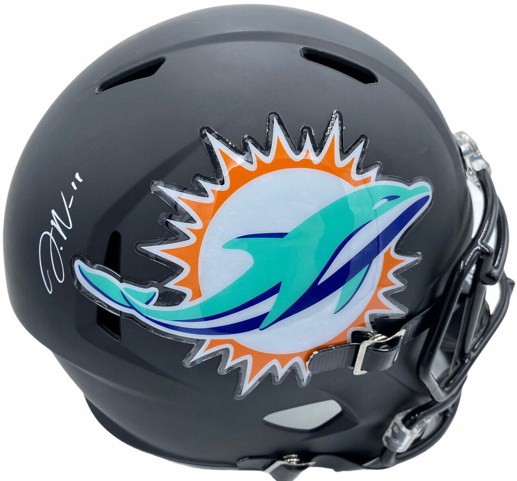 Jaylen Waddle Signed Miami Dolphins NFL Flash Mini Helmet