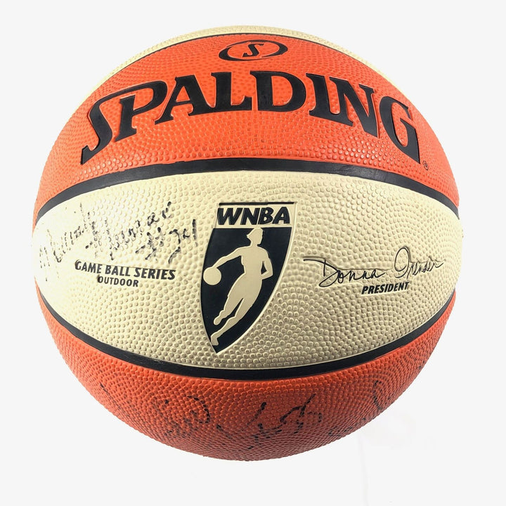 2008 San Antonio Silver Stars Team Signed Basketball PSA/DNA Autographed Ball LO Image 2