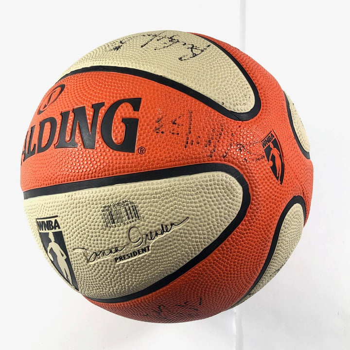 2008 San Antonio Silver Stars Team Signed Basketball PSA/DNA Autographed Ball LO Image 3