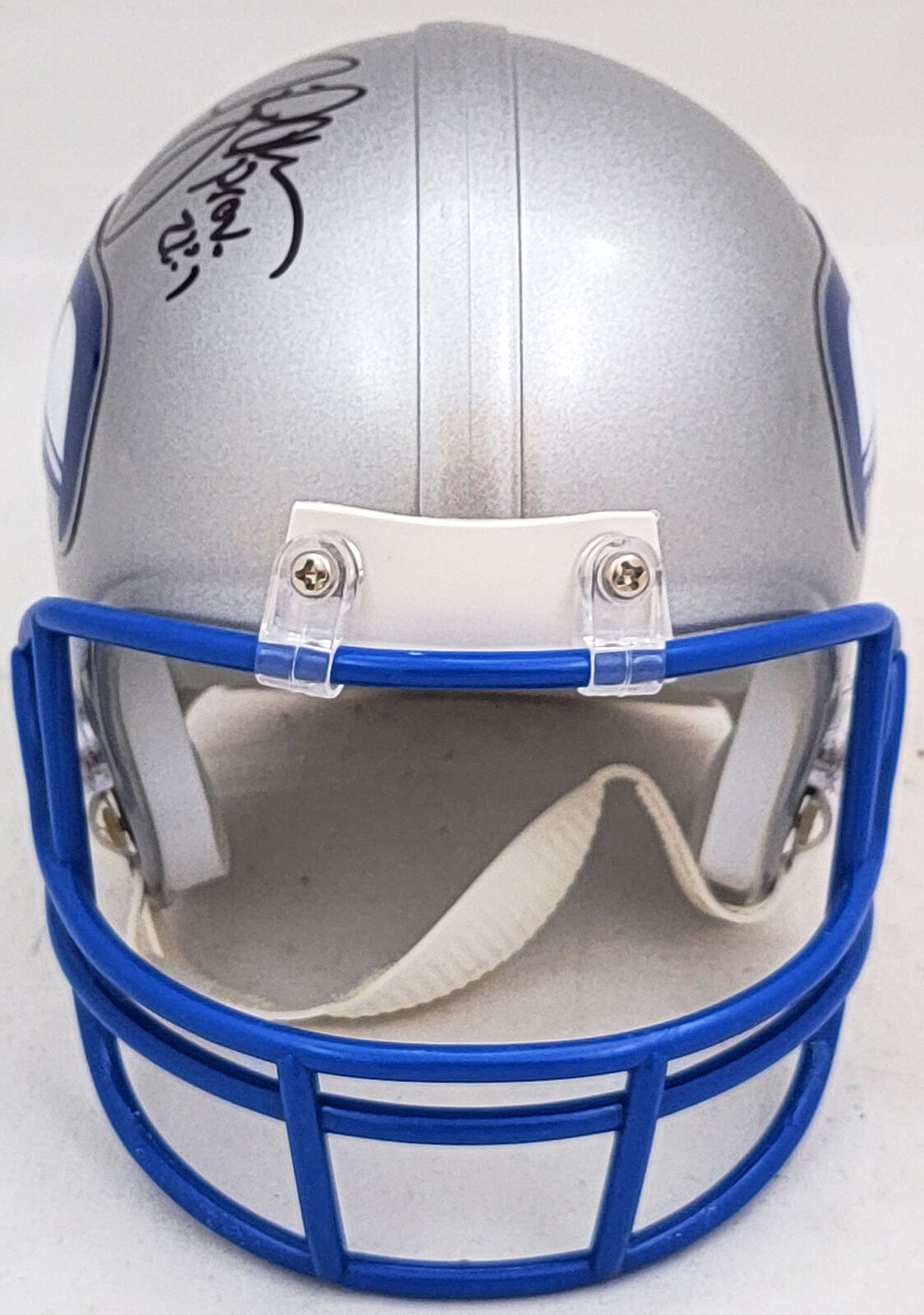 JIM ZORN AUTOGRAPHED SEAHAWKS SILVER THROWBACK MINI HELMET GO HAWKS MC –  CollectibleXchange