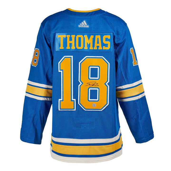 Robert Thomas Signed St Louis Blues Heritage Adidas Jersey Image 1