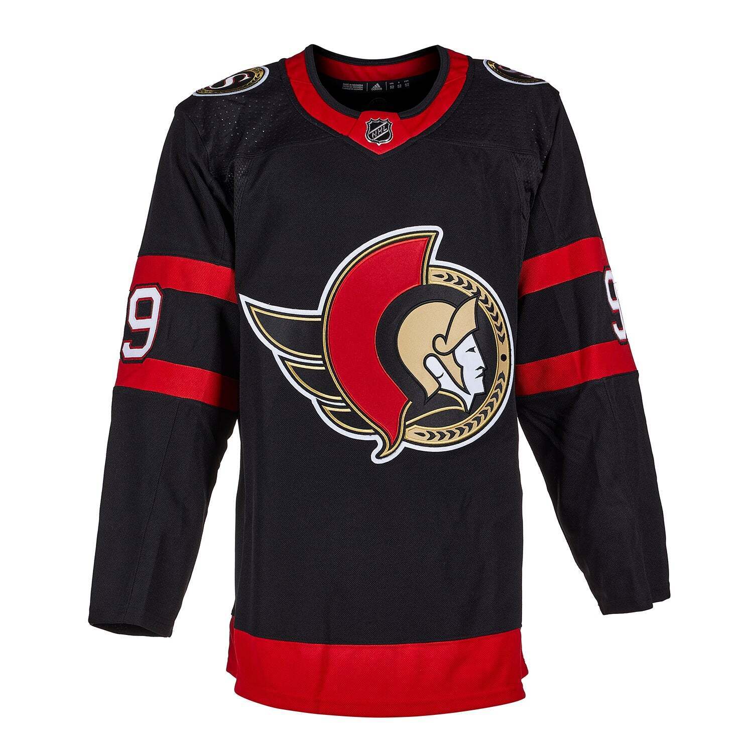 BOBBY RYAN Signed Ottawa Senators Black Adidas PRO Jersey - NHL