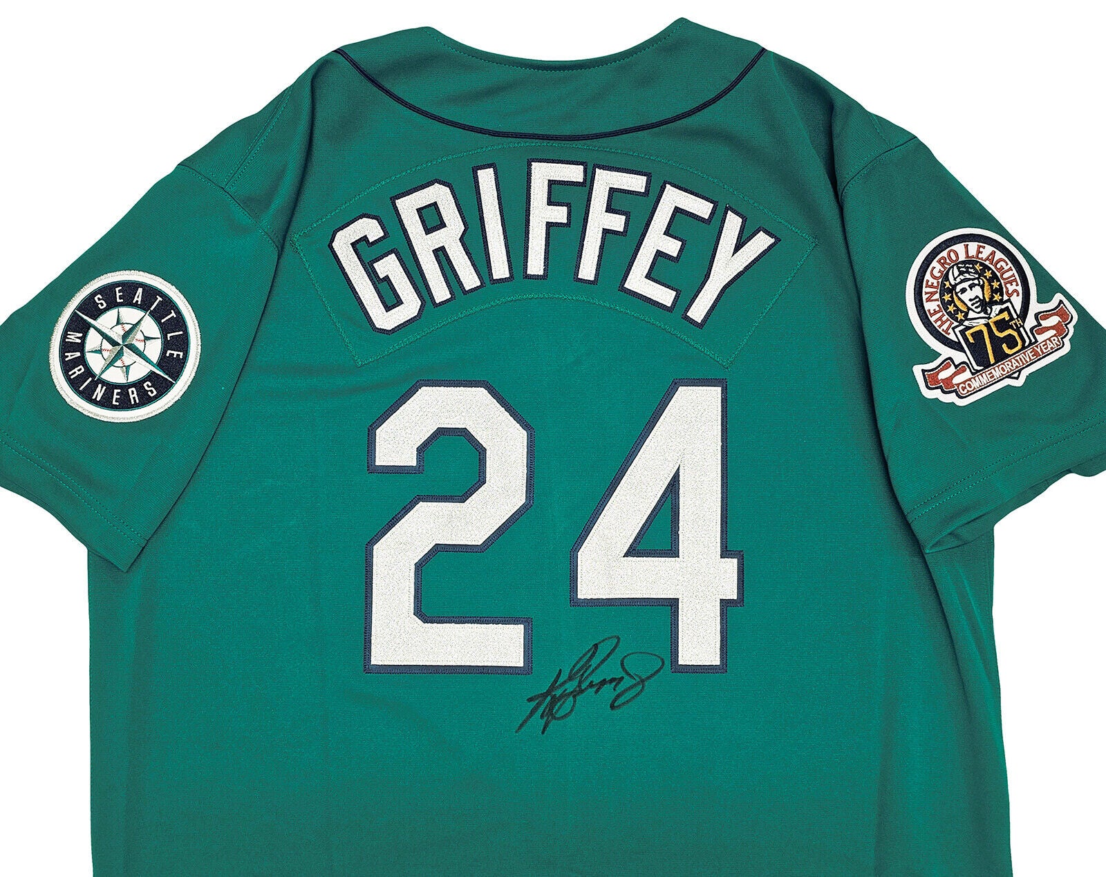 Mariners Ken Griffey Jr. Autographed Teal M&n 1995 Cooperstown Jersey Xl  Beckett