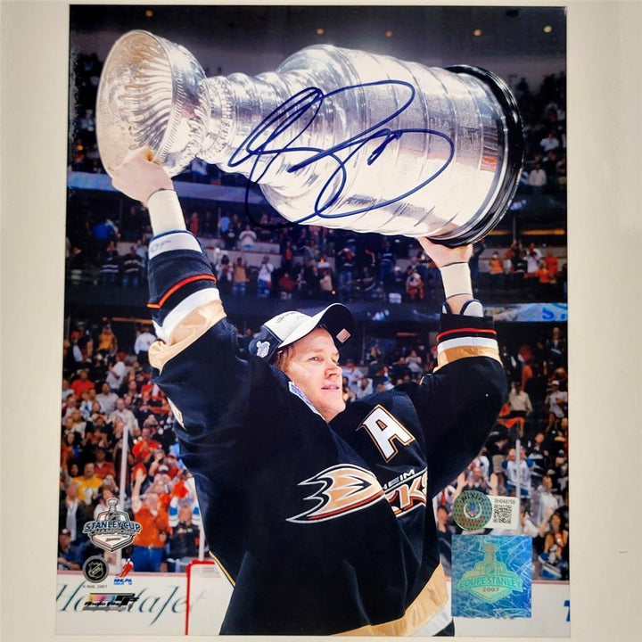 Chris Pronger signed Ducks Stanley Cup Photofile 8x10 photo autograph  BAS Image 1
