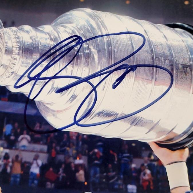 Chris Pronger signed Ducks Stanley Cup Photofile 8x10 photo autograph  BAS Image 2
